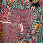 Semi-Pashmina-Schal im Janvar-Palla-Design mit kunstvoller Ari-Stickerei