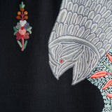 Semi-Pashmina-Schal im Janvar-Palla-Design mit kunstvoller Ari-Stickerei