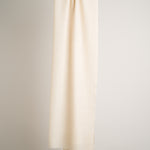 Handgewebter Schal aus 100 % reiner Pashminawolle in naturfarbe mit traditionellem Chasme Bulbul (Augen des Nachtigalls) Muster