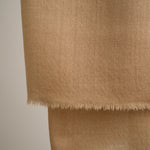 Handgewebter Schal aus 100% reiner Pashmina-Wolle in Beige mit traditionellem Chasme Bulbul (Augen des Nachtigalls) Muster