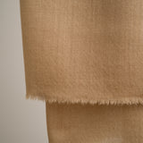 Handgewebter Schal aus 100% reiner Pashmina-Wolle in Beige mit traditionellem Chasme Bulbul (Augen des Nachtigalls) Muster